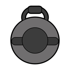 kettlebell gym icon image vector illustration design 