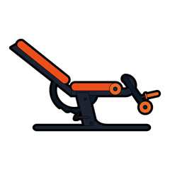gym machine icon image vector illustration design 
