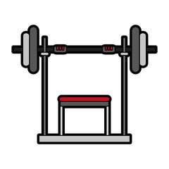 barbell gym icon image vector illustration design 