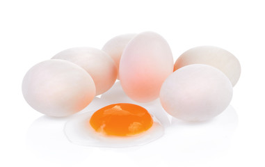 eggs on white background