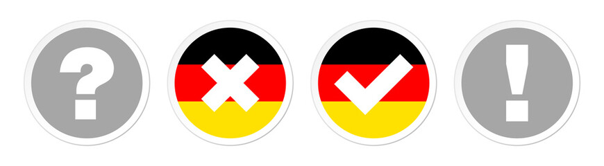 Question, Check Marks & Answer Germany Set