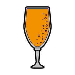 glass of beer icon image vector illustration design 