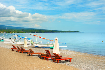 Amed beach, Bali island, Indonesia