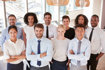 Portrait Of Business Team In Office