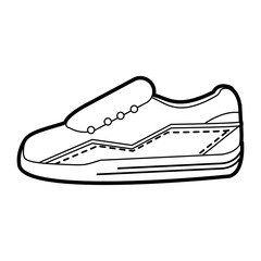 black silhouette sneaker sport shoes vector illustration