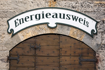 Schild 245 - Energieausweis