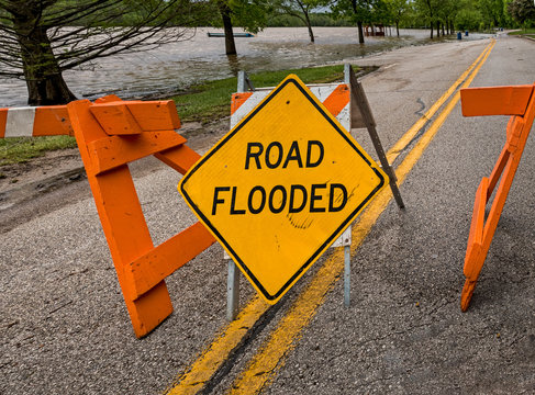Road Closed Flood