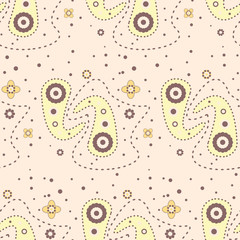 Cute romantic seamless pattern background . Vector illustration