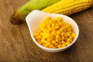 Sweet canned corn