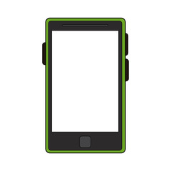 color image cartoon tablet tech device icon vector illustration