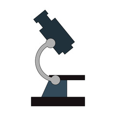 color image cartoon microscope science tool vector illustration