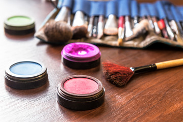 Obraz na płótnie Canvas different makeup tools