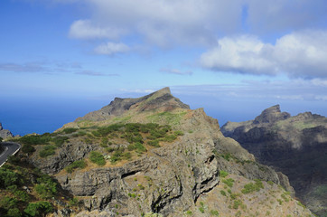 Strange, out of this world, nature and landscape at Masca gorge, Tenerife, Spain 