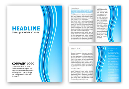 Blue Business Brochure Layout