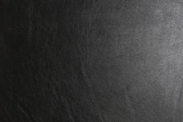 texture of black genuine leather for background or graphic resources