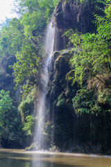 Beautiful waterfall at Thi Lo Su,In Thailand