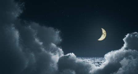 Obraz na płótnie Canvas clouds at night