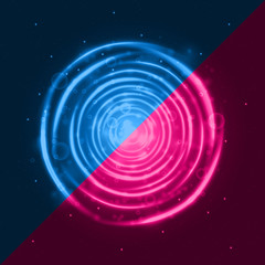Light Hole, Space Illustration, Swirl trail effect, Vector.