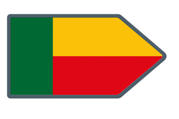 Fototapeta premium Drapeau du Bénin
