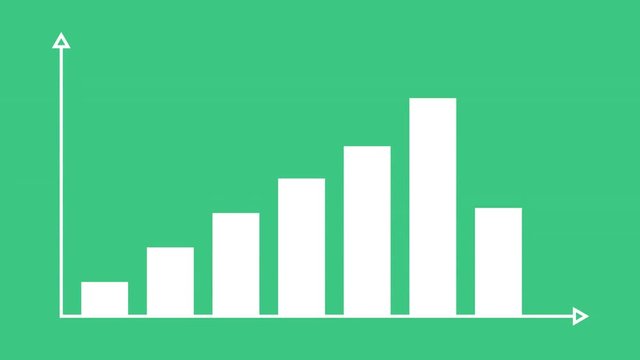 Chart, graph motion infographic in PNG format with ALPHA transparency channel