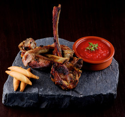Roasted Lamb Ribs