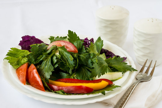 Fresh Salad with vegetables