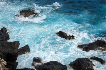 Cliffs of Las Palmas de Gran Canaria, Canary Islands, Spain, Atlantic Ocean - Stock Photo