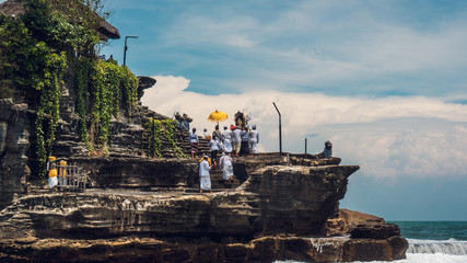 Nyepi new year ceremony over the sea, Bali, Tanah Lot © CHAO