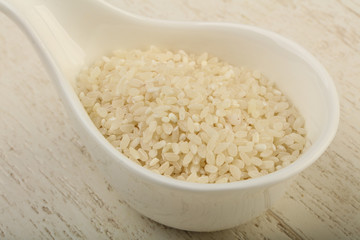 Raw rice heap