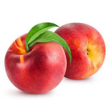 peach fruits isolated