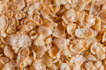 Corn-flakes background and texture