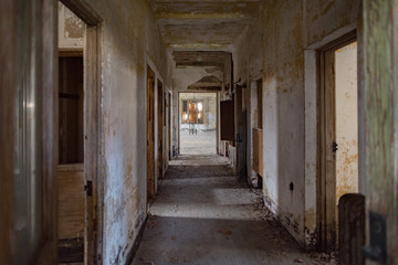 abandoned psychiatric hospital interior rooms