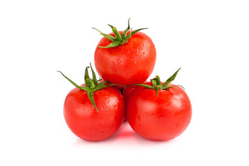 Tomatoes isolated on white