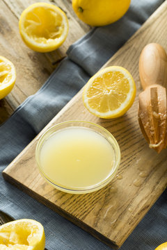 Raw Organic Yellow Lemon Juice