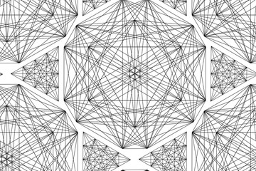 Modern Seamless Background. Geometric Ornament. Technical style. Alien Technologies.