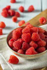 Raw Organic Red Raspberries