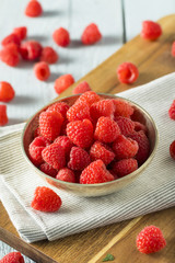 Raw Organic Red Raspberries