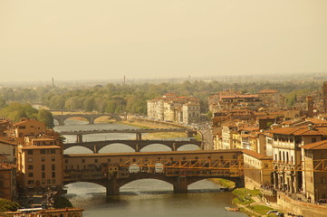 Fototapeta na wymiar Brücken in Florenz / Italien