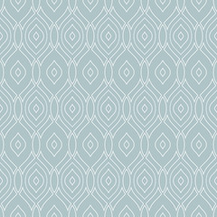 Seamless vector white ornament. Modern background. Geometric modern pattern