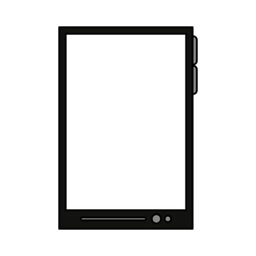 color image tech tablet device vector illustration