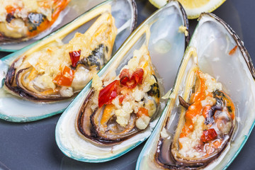 mussel barbecue