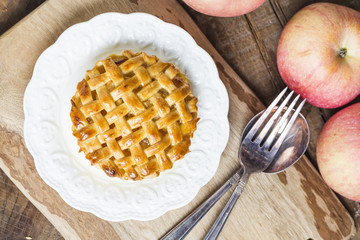 Homemade Organic Apple Pie Dessert Ready to Eat