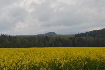 Obraz premium Wolken überm Land
