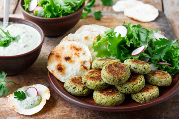 Chickpea falafel, national Arabic food