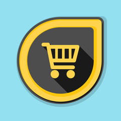 Shopping cart button illustration