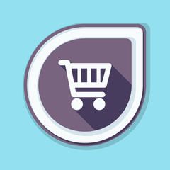 Shopping cart button illustration