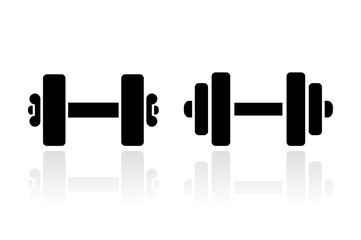 Dumbbells vector icon
