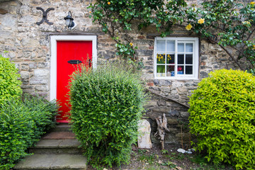 front of english house 