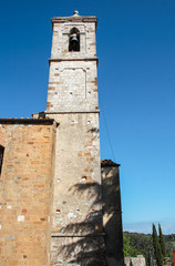 Fototapeta na wymiar The little church of Trequanda