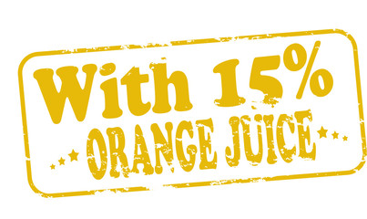 With orange juice